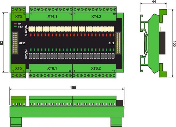 Габаритный чертеж ЛИР-987B